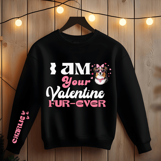 Ink and Charms Designs Sweatshirt 16 / S Valentines Dog Sweatshirt