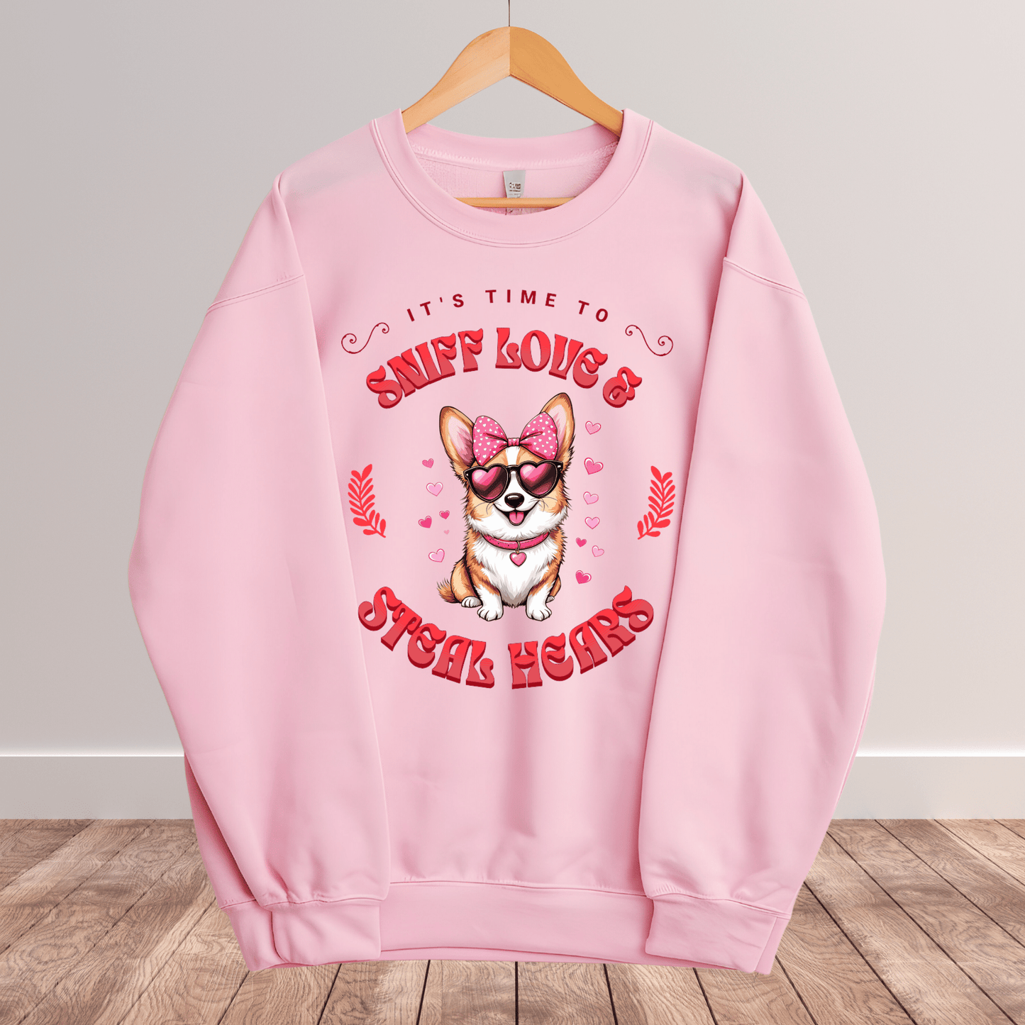 Ink and Charms Designs Sweatshirt 2 / S Dog's love Sweatshirt - Sniff Love and Steal Hugs
