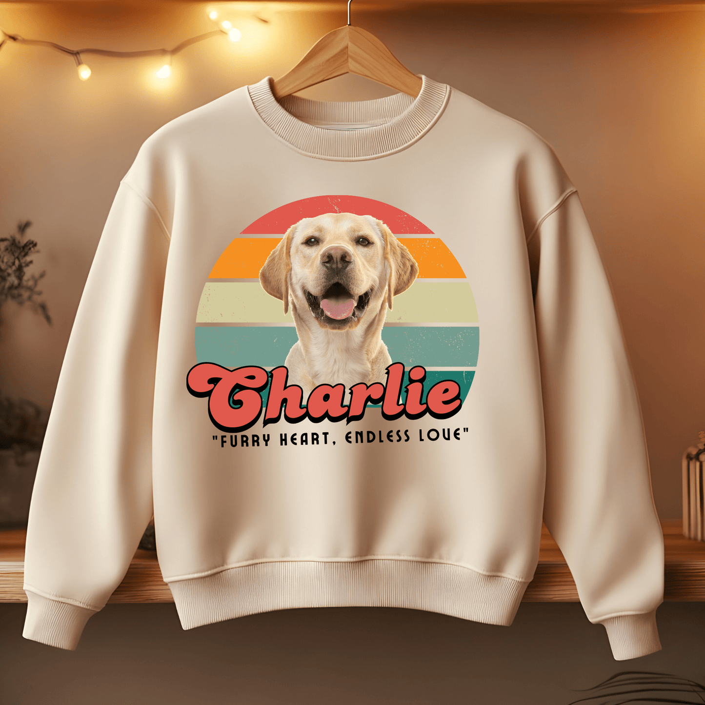 Ink and Charms Designs Sweatshirt 3 / S Dog's love Sweatshirt - Vintage design