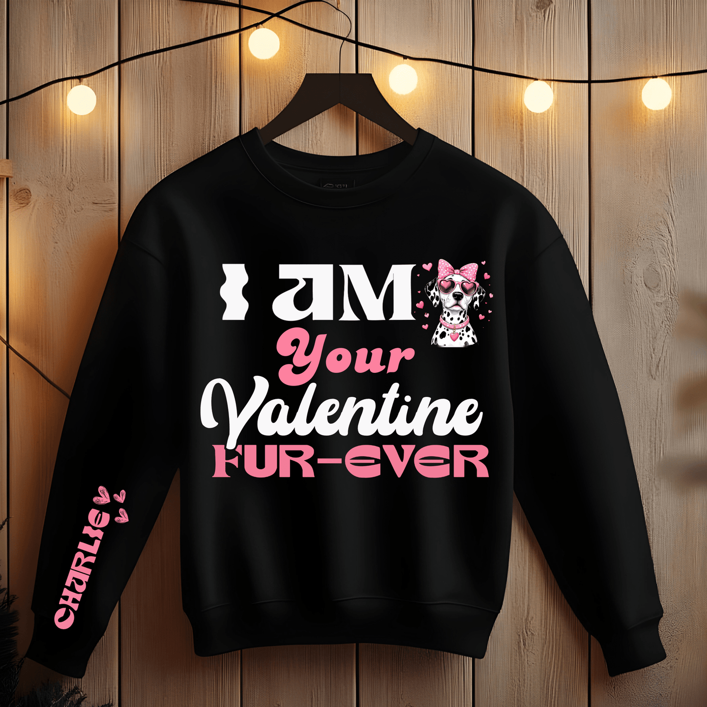 Ink and Charms Designs Sweatshirt 6 / S Valentines Dog Sweatshirt