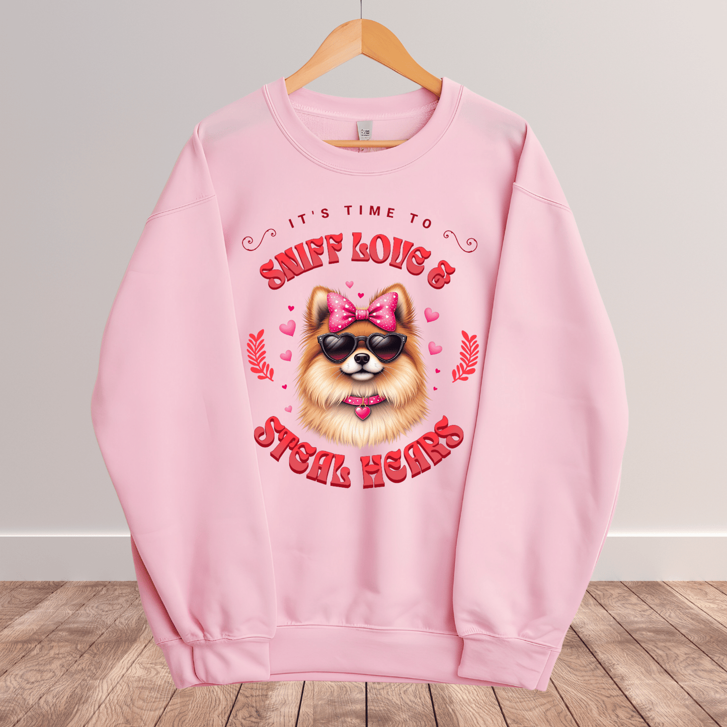 Ink and Charms Designs Sweatshirt 7 / S Dog's love Sweatshirt - Sniff Love and Steal Hugs