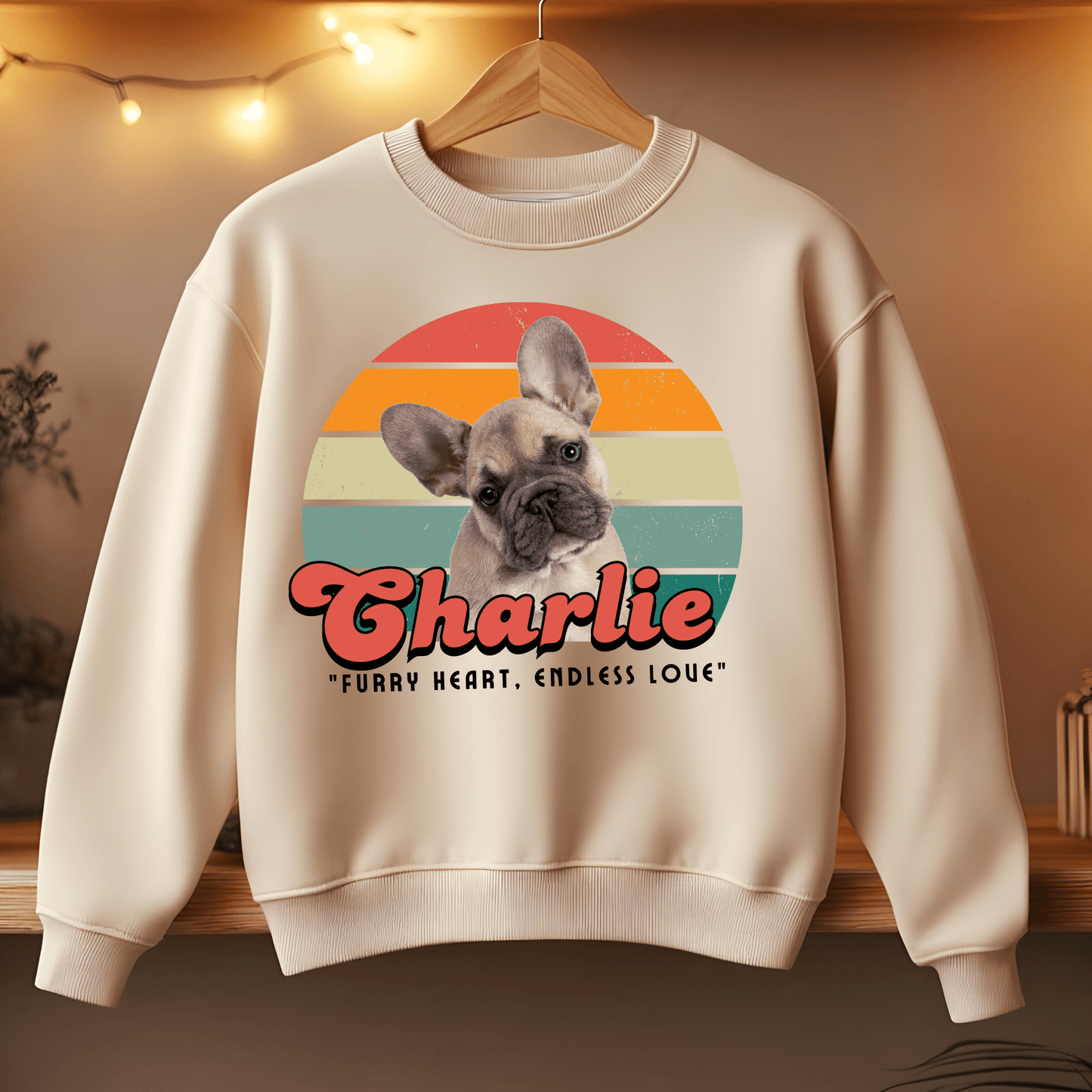 Ink and Charms Designs Sweatshirt 7 / S Dog's love Sweatshirt - Vintage design