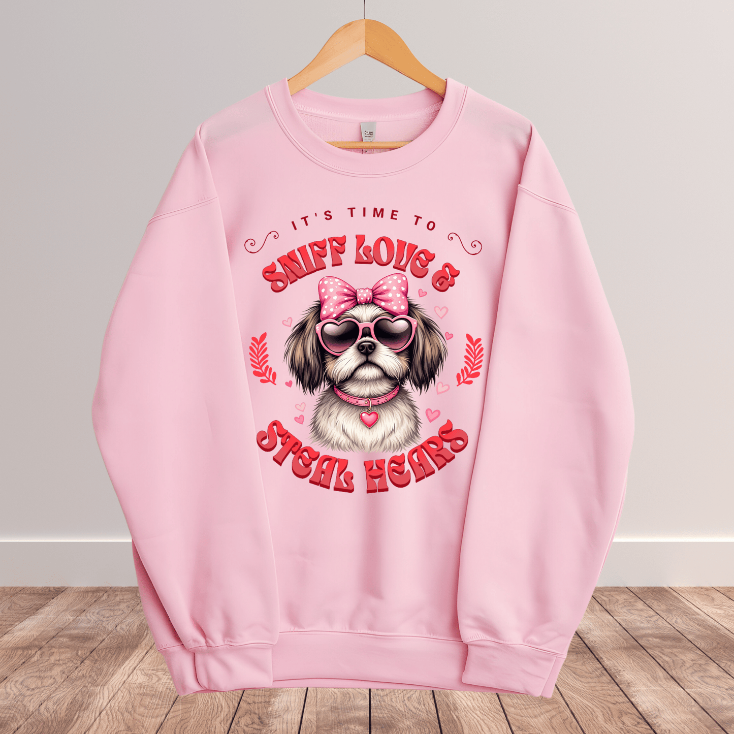 Ink and Charms Designs Sweatshirt 8 / S Dog's love Sweatshirt - Sniff Love and Steal Hugs