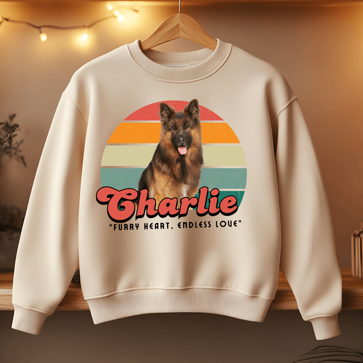 Ink and Charms Designs Sweatshirt 8 / S Dog's love Sweatshirt - Vintage design