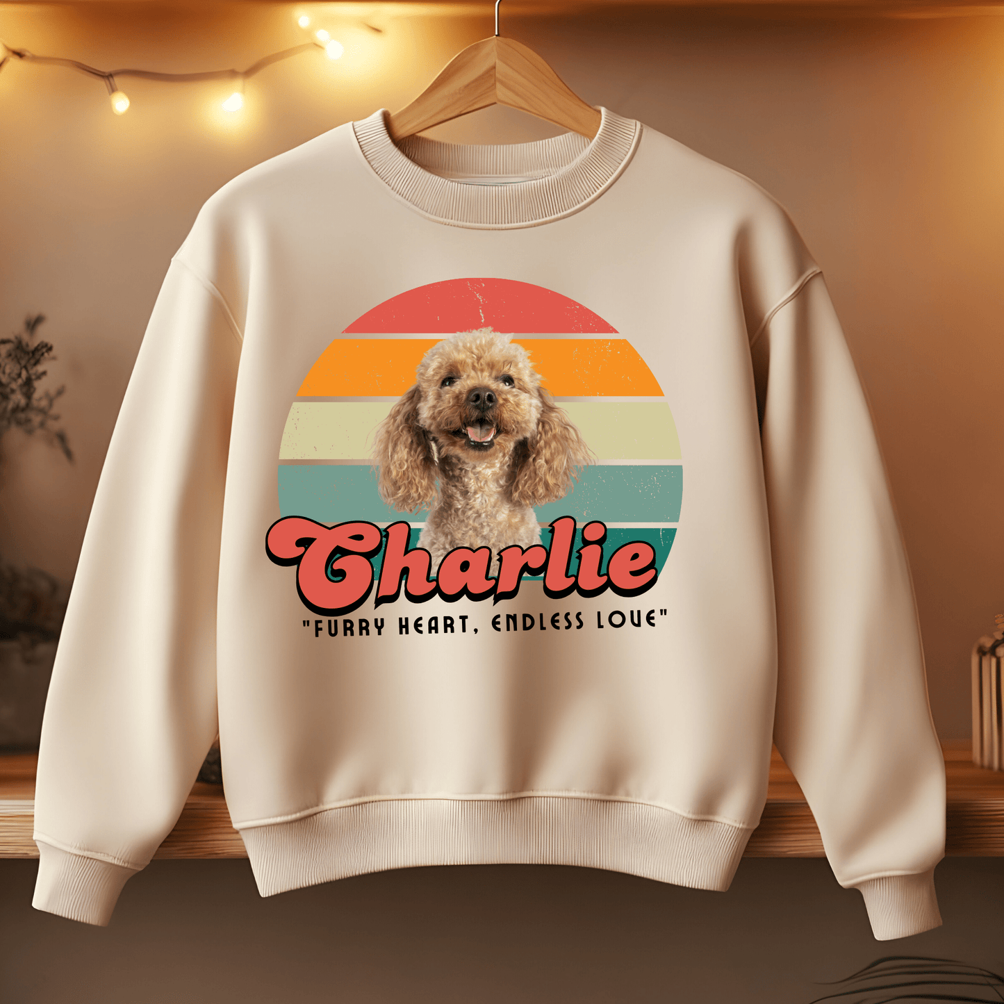 Ink and Charms Designs Sweatshirt 9 / S Dog's love Sweatshirt - Vintage design