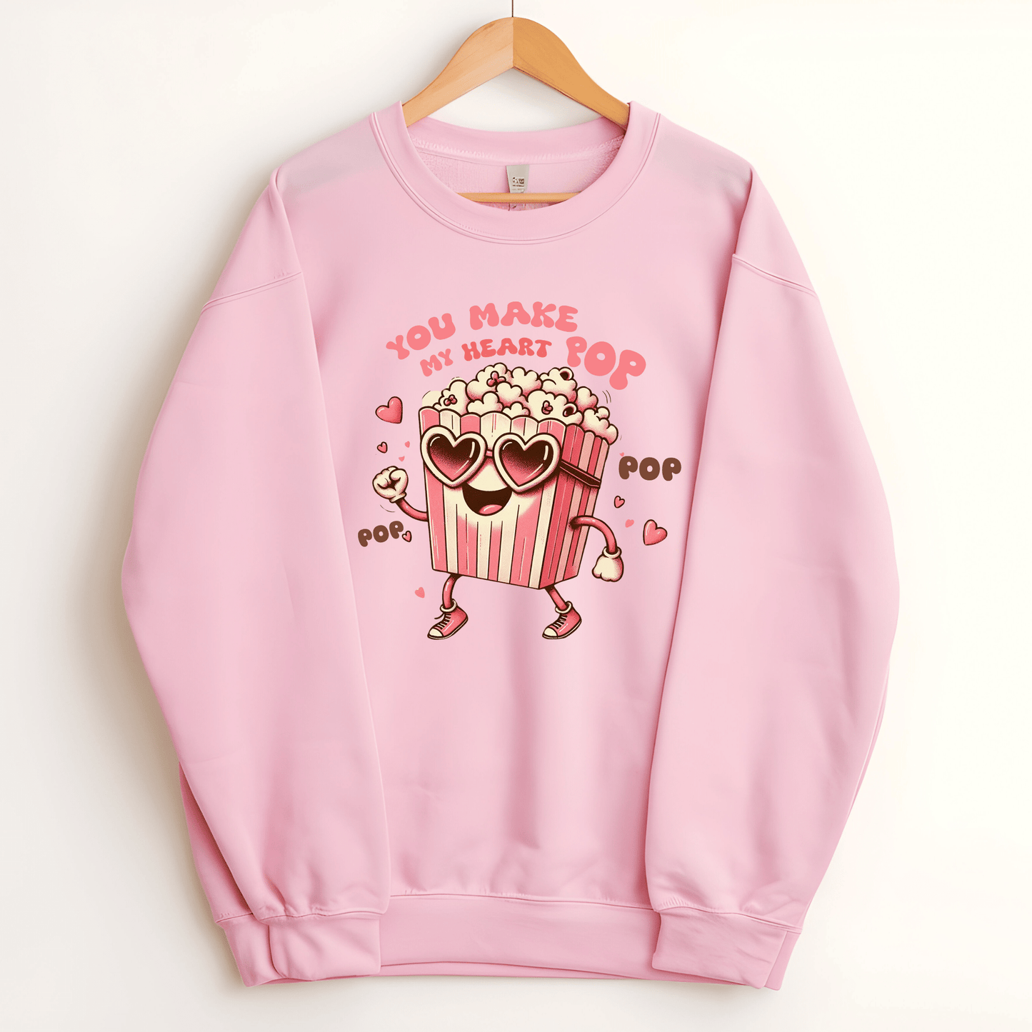 Ink and Charms Designs Sweatshirt 🍿❤️ Add a Pop of Love to Your Style! ❤️🍿- T-shirt, Sweatshirt & Hoodie