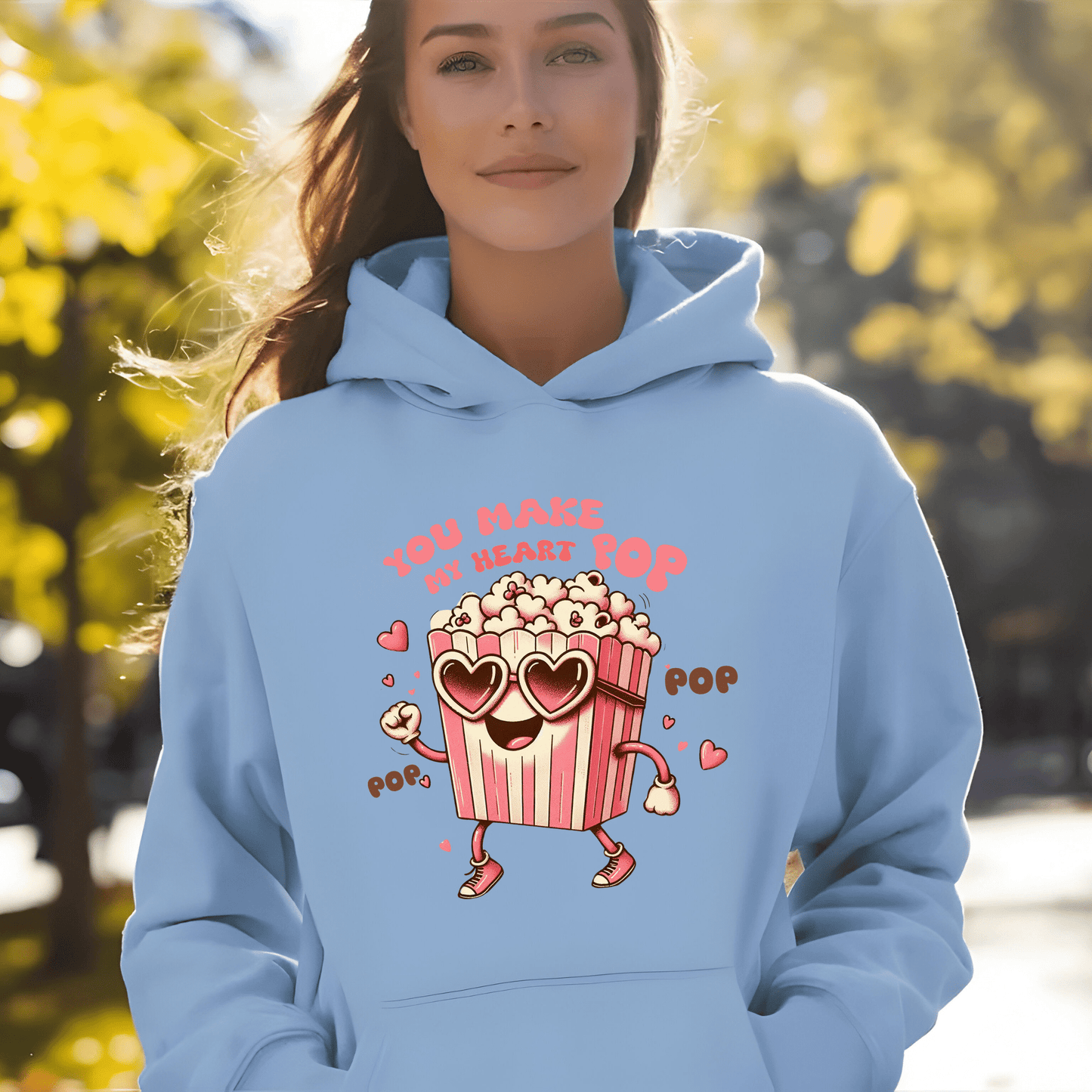 Ink and Charms Designs Sweatshirt 🍿❤️ Add a Pop of Love to Your Style! ❤️🍿- T-shirt, Sweatshirt & Hoodie