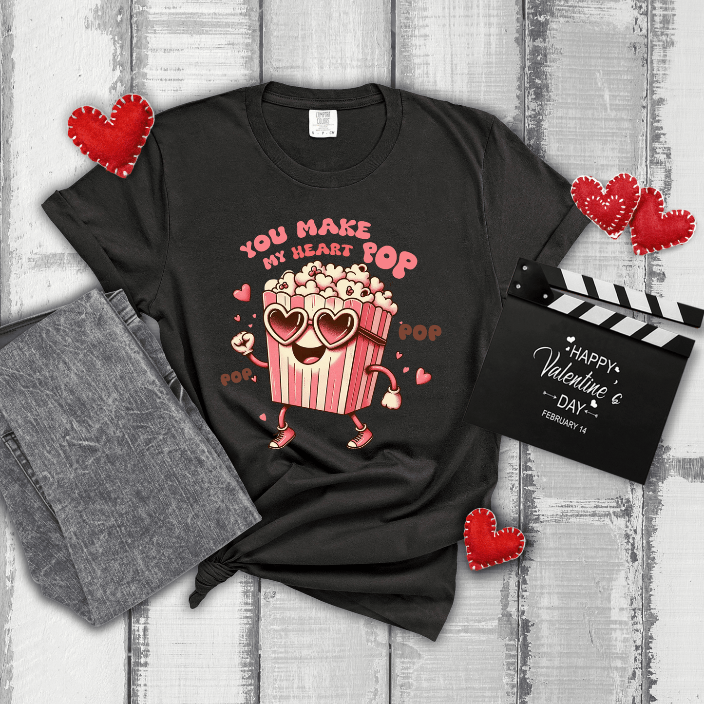 Ink and Charms Designs Sweatshirt 🍿❤️ Add a Pop of Love to Your Style! ❤️🍿- T-shirt, Sweatshirt & Hoodie