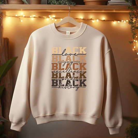 Ink and Charms Designs Sweatshirt Beige / S ✨ Celebrate Black History Month with Meaningful Fashion! ✨- Sweatshirt