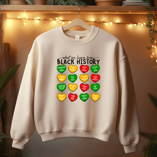 Ink and Charms Designs Sweatshirt Beige / S ✨ Celebrate Black History Month with Meaningful Fashion! ✨- Sweatshirt