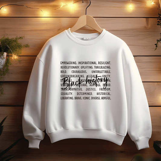 Ink and Charms Designs Sweatshirt Black / S ✨ Celebrate Black History Month with Meaningful Fashion! ✨- Sweatshirt