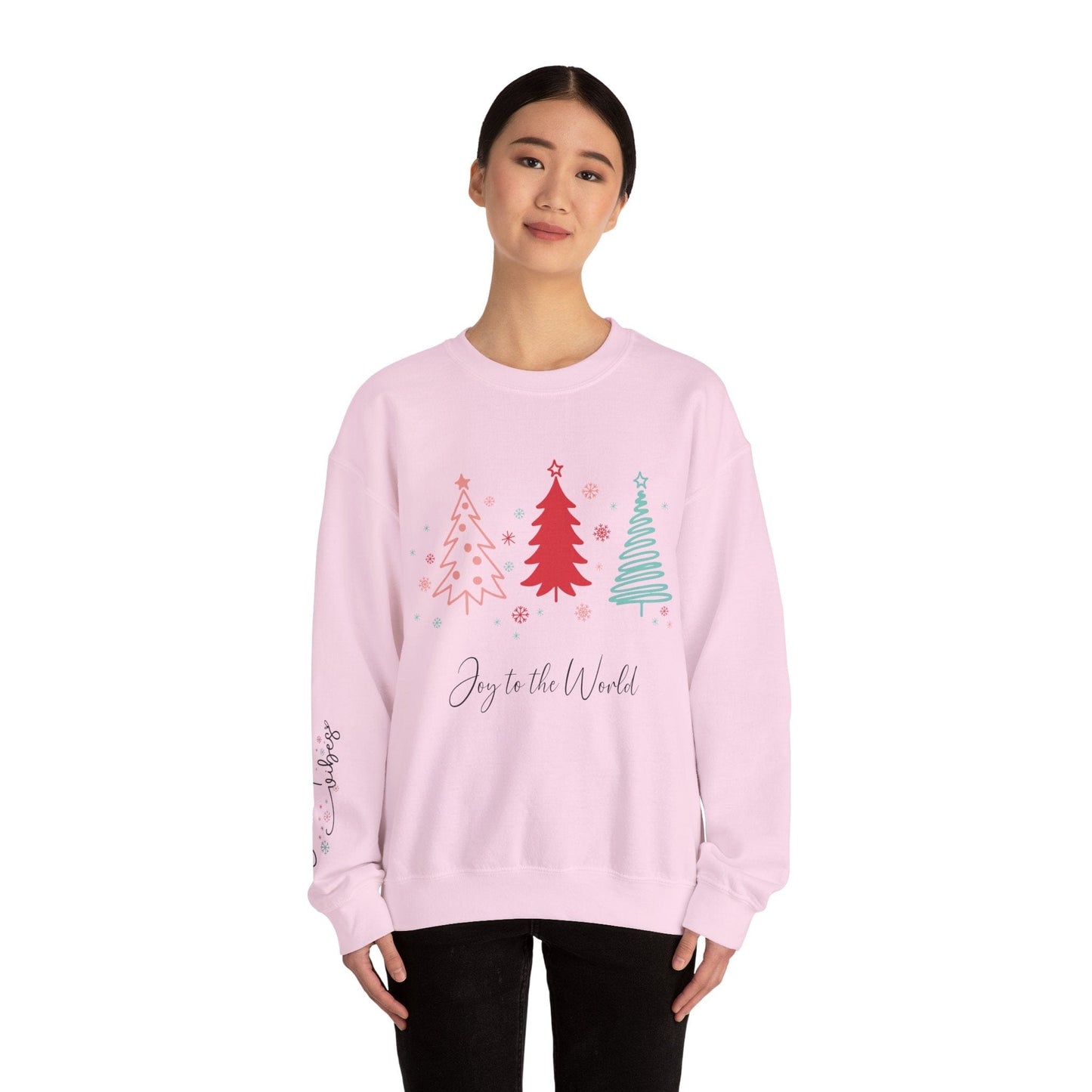 Ink and Charms Designs Sweatshirt Christmas Joy Unisex Sweatshirt with Sleeve Print