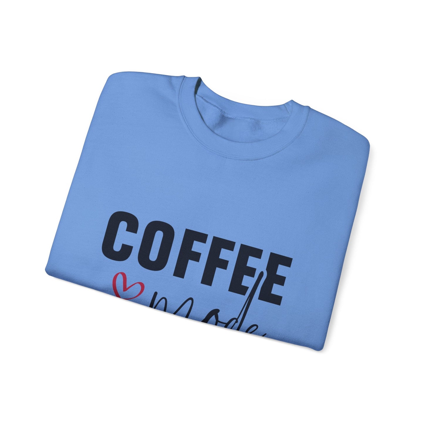 Ink and Charms Designs Sweatshirt Coffee Mode Heavy Blend Crewneck Sweatshirt