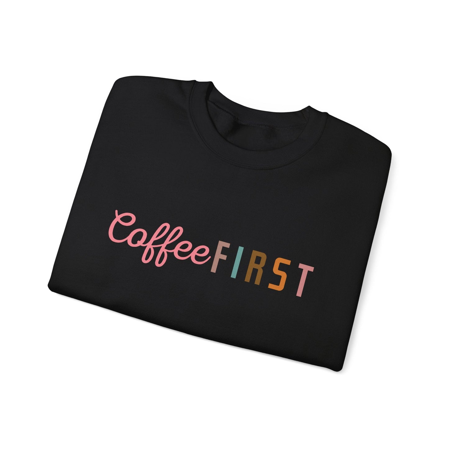 Ink and Charms Designs Sweatshirt Coffee Mode Heavy Blend Crewneck Sweatshirt