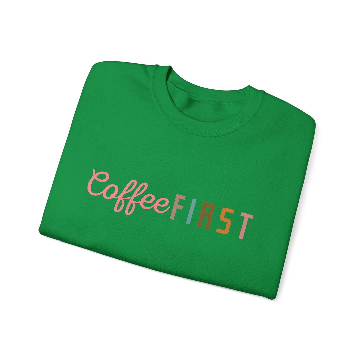 Ink and Charms Designs Sweatshirt Coffee Mode Heavy Blend Crewneck Sweatshirt