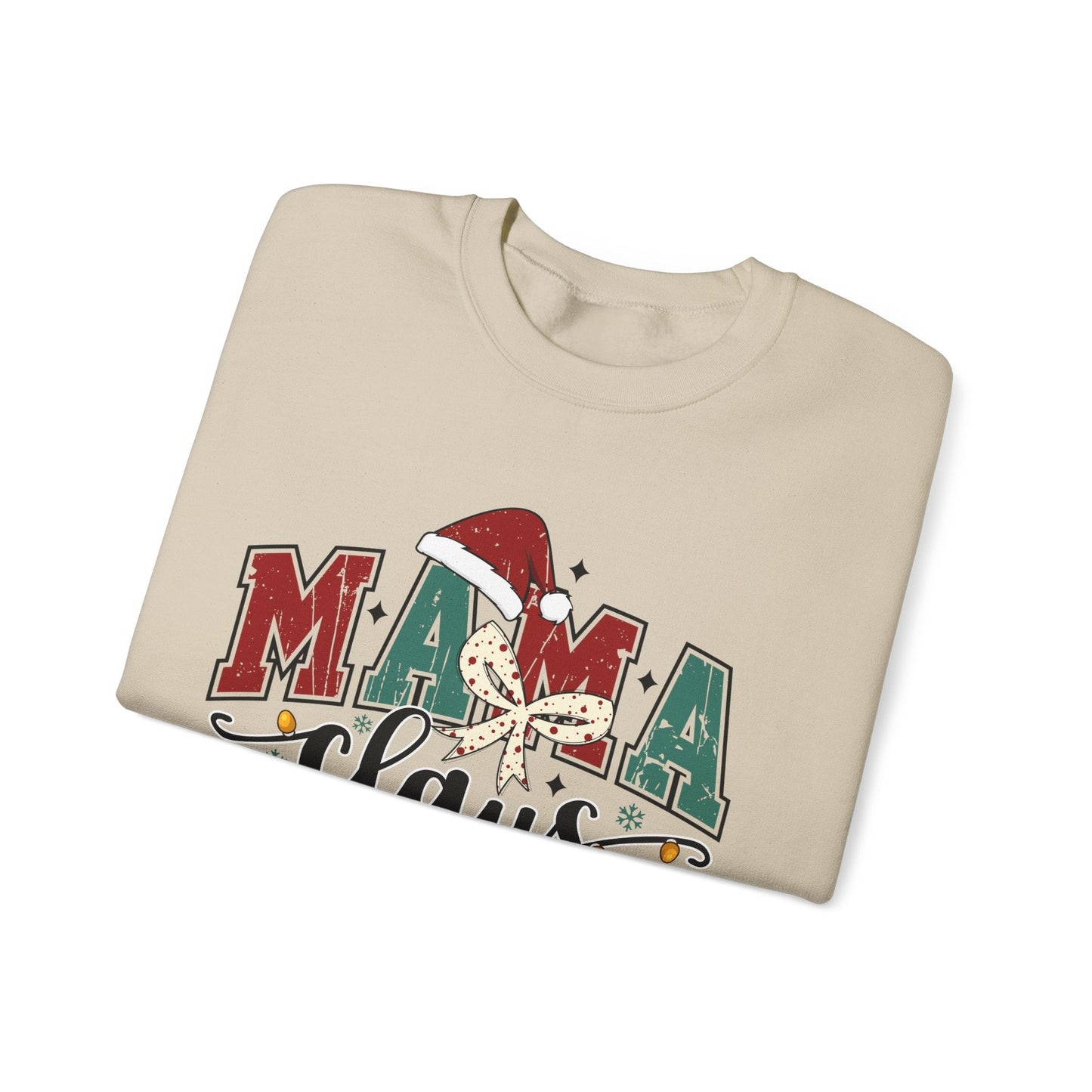 Ink and Charms Designs Sweatshirt Crewneck Sweatshirt Mama Clause Design with Kids' Names