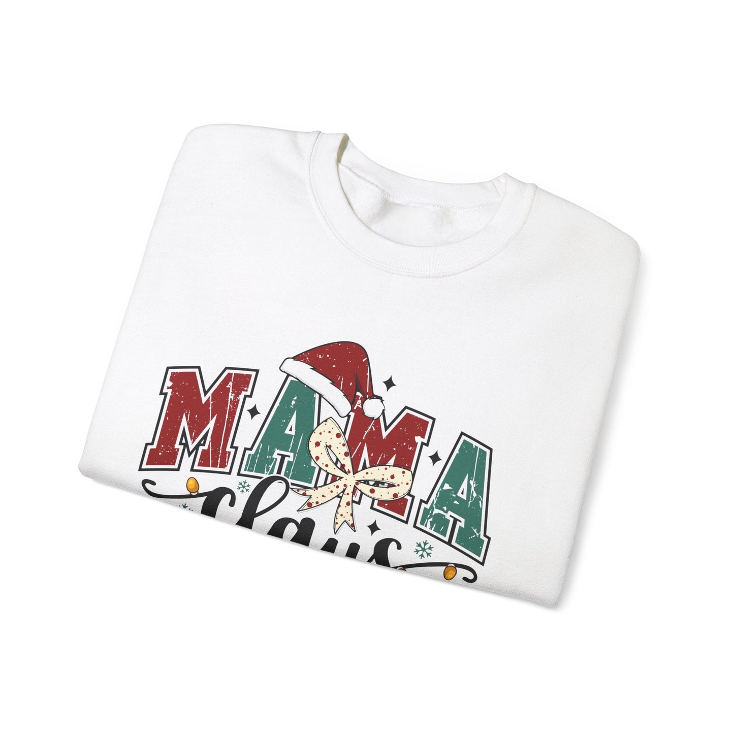 Ink and Charms Designs Sweatshirt Crewneck Sweatshirt Mama Clause Design with Kids' Names
