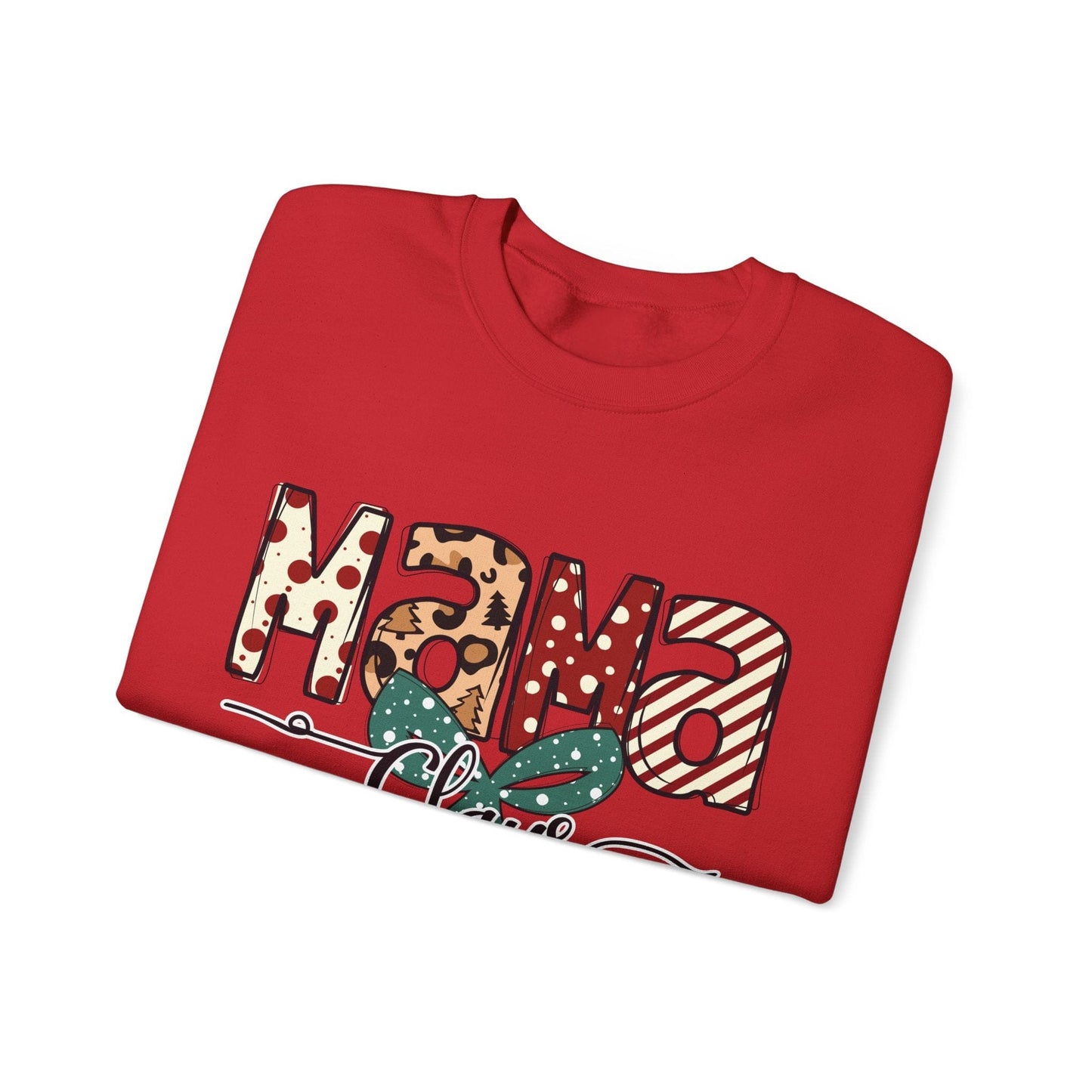 Ink and Charms Designs Sweatshirt Crewneck Sweatshirt Mama Clause Design with Kids' Names