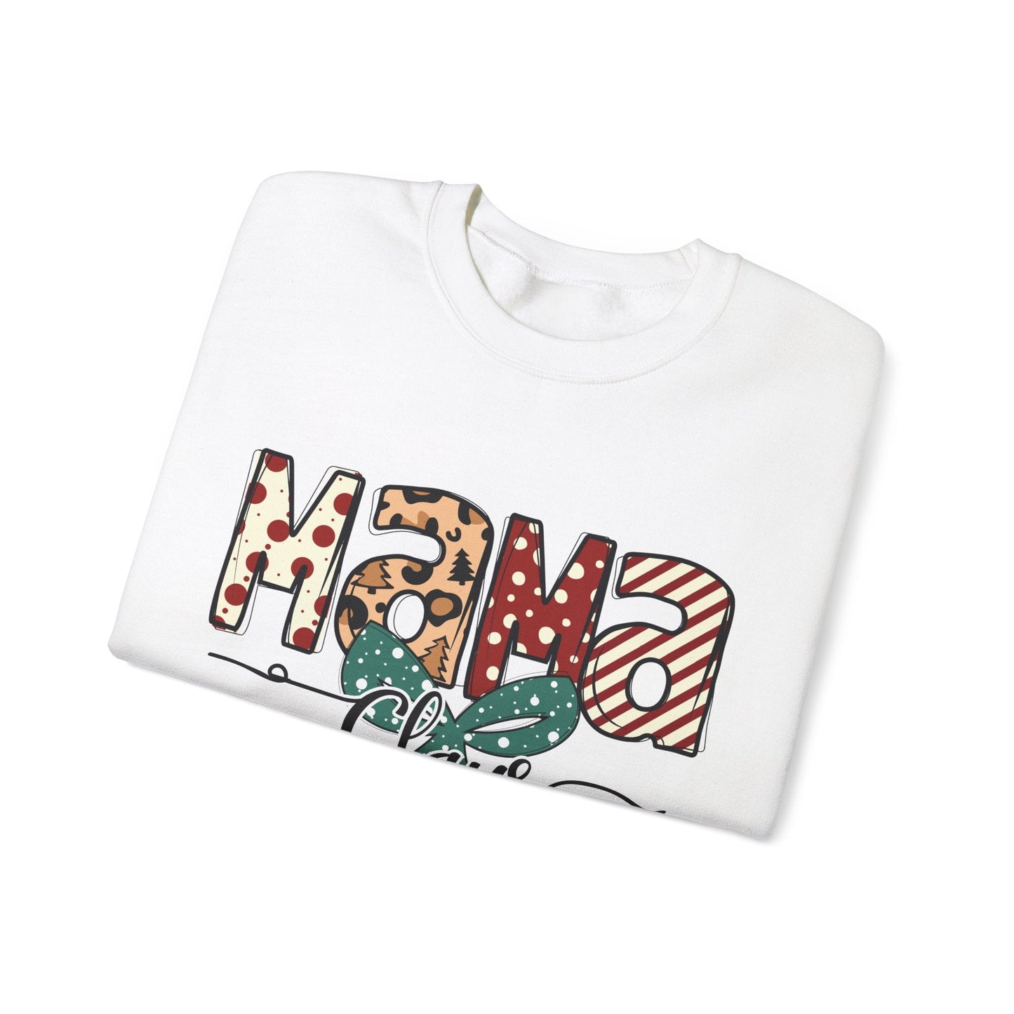 Ink and Charms Designs Sweatshirt Crewneck Sweatshirt Mama Clause Design with Kids' Names