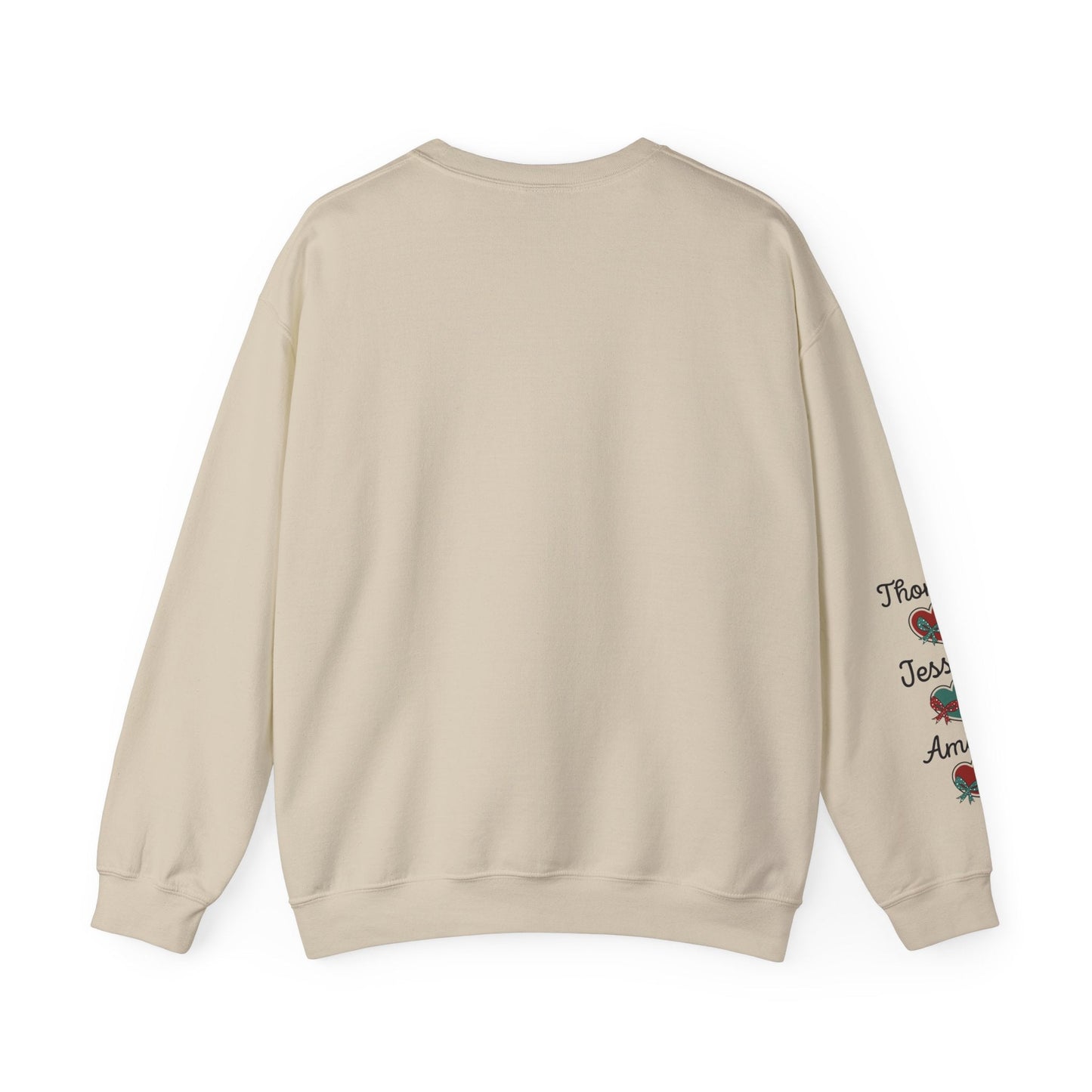 Ink and Charms Designs Sweatshirt Crewneck Sweatshirt Mama Clause Design with Kids' Names