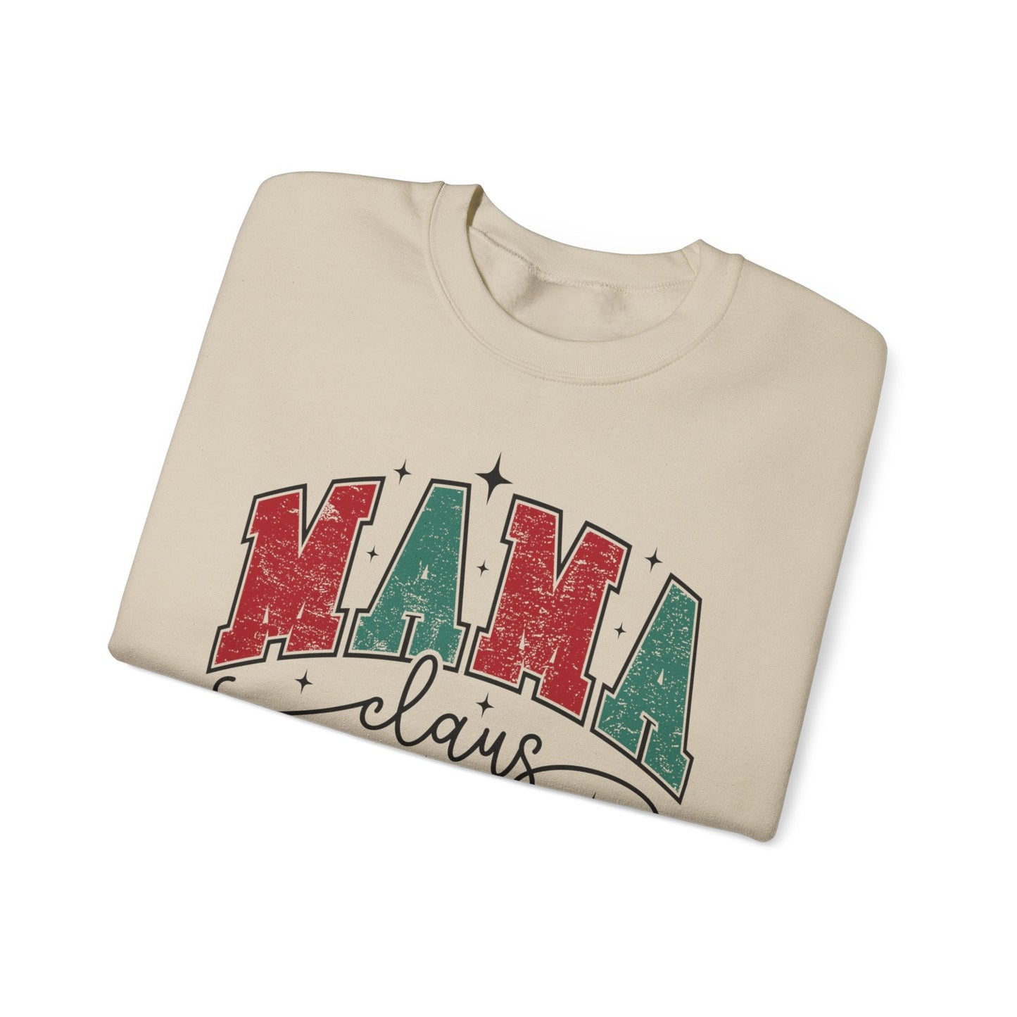 Ink and Charms Designs Sweatshirt Crewneck Sweatshirt Mama Clause Design with Kids' Names