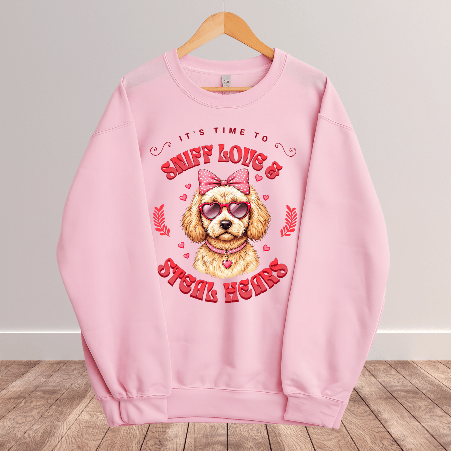 Ink and Charms Designs Sweatshirt Dog's love Sweatshirt - Sniff Love and Steal Hugs