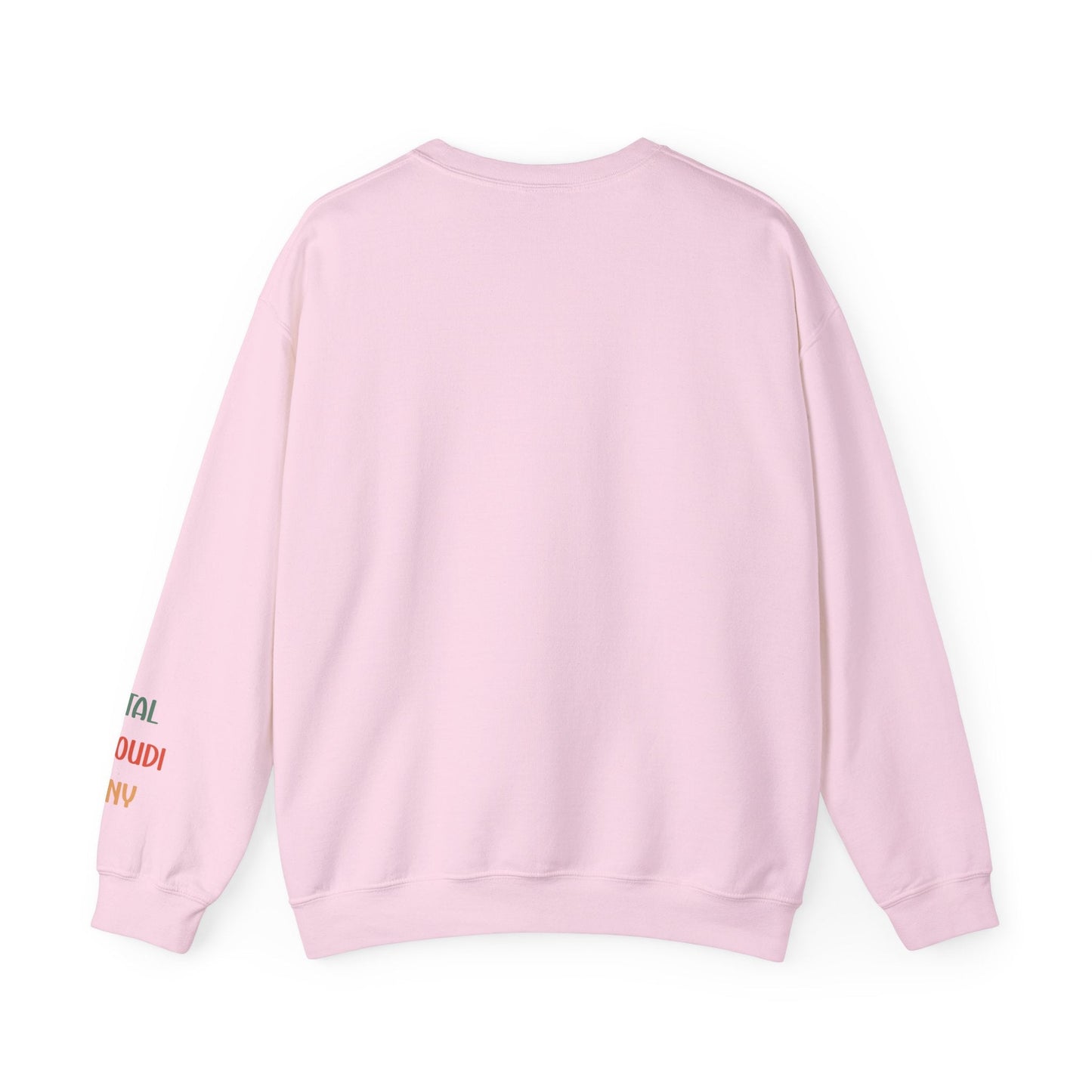 Ink and Charms Designs Sweatshirt Family 2024 Unisex Sweatshirt with Personalized Family Names Sleeve Design