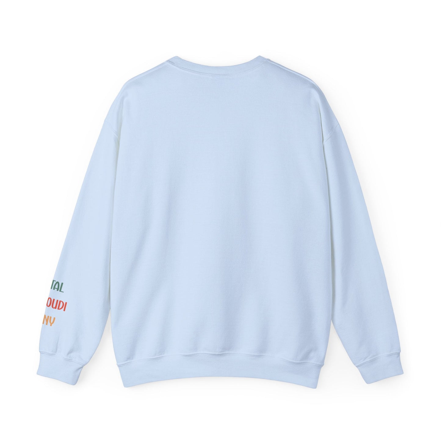 Ink and Charms Designs Sweatshirt Family 2024 Unisex Sweatshirt with Personalized Family Names Sleeve Design