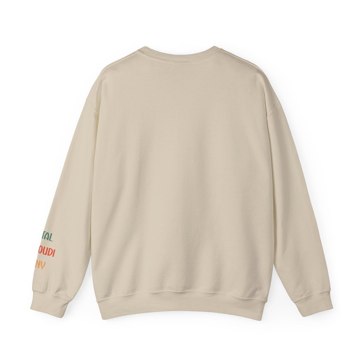 Ink and Charms Designs Sweatshirt Family 2024 Unisex Sweatshirt with Personalized Family Names Sleeve Design