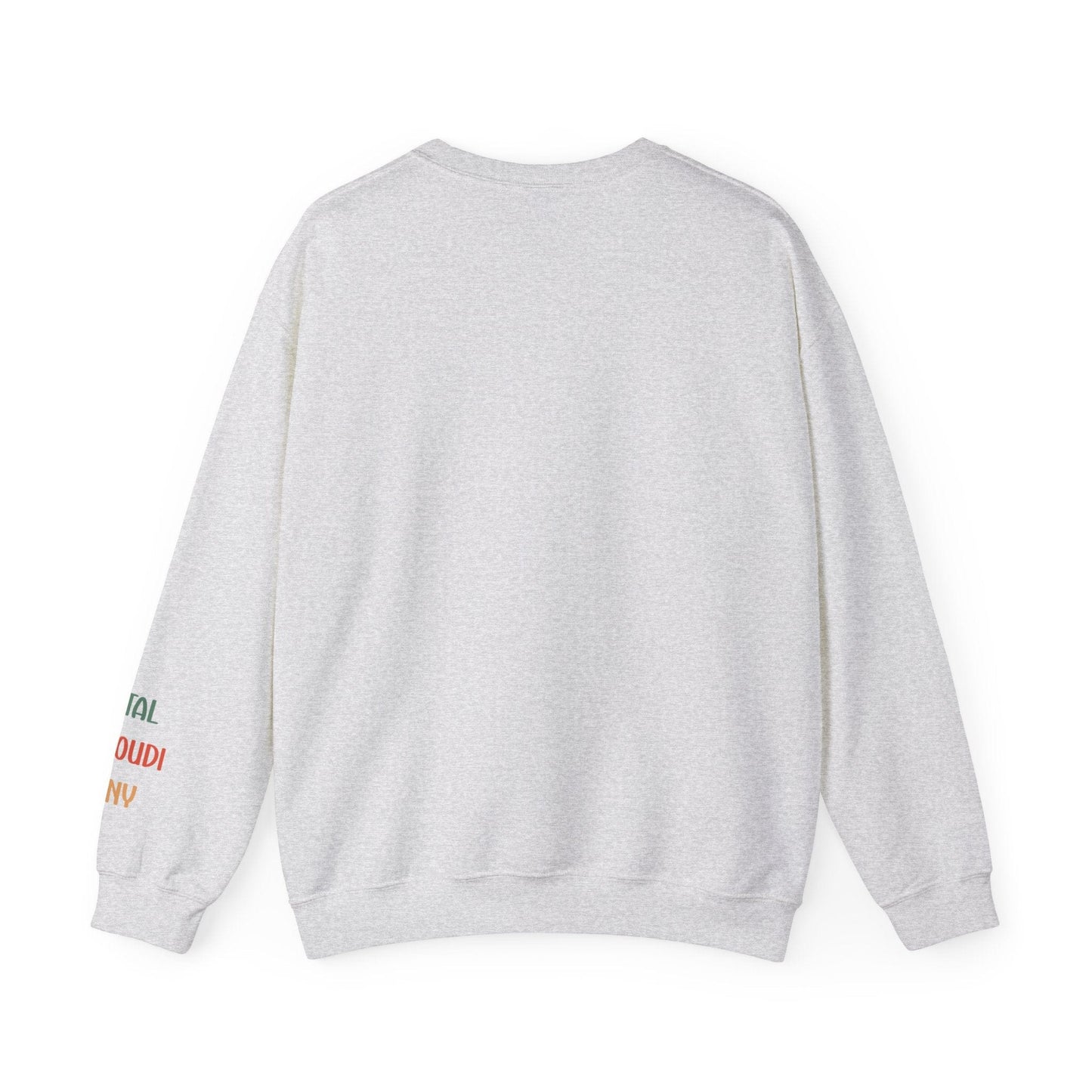 Ink and Charms Designs Sweatshirt Family 2024 Unisex Sweatshirt with Personalized Family Names Sleeve Design