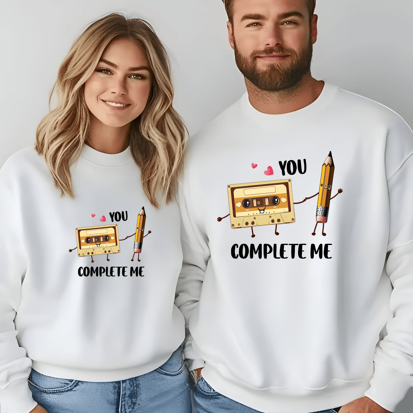Ink and Charms Designs Sweatshirt Funny Valentine Couple- Sweatshirts
