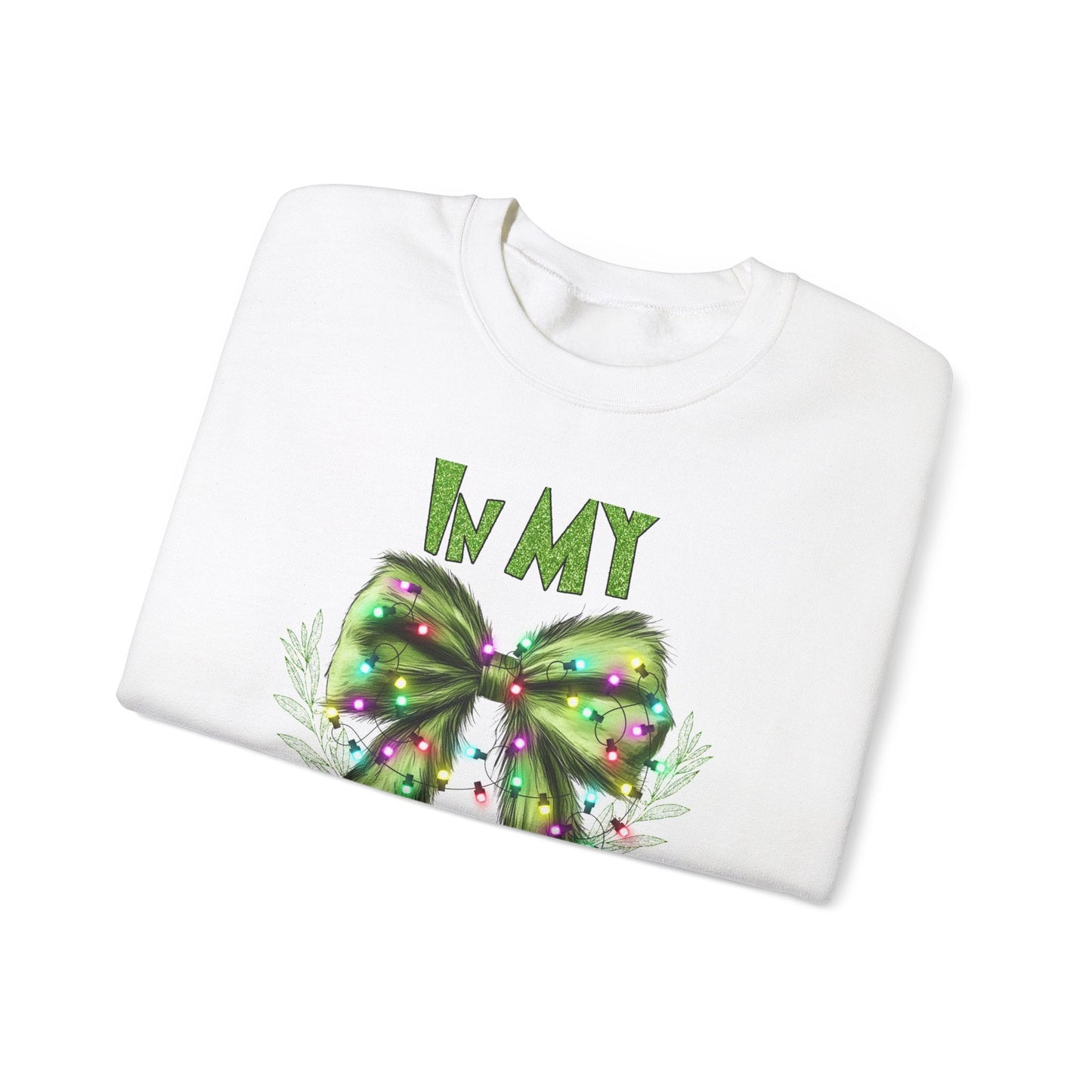 Ink and Charms Designs Sweatshirt Grinch bow sweatshirt
