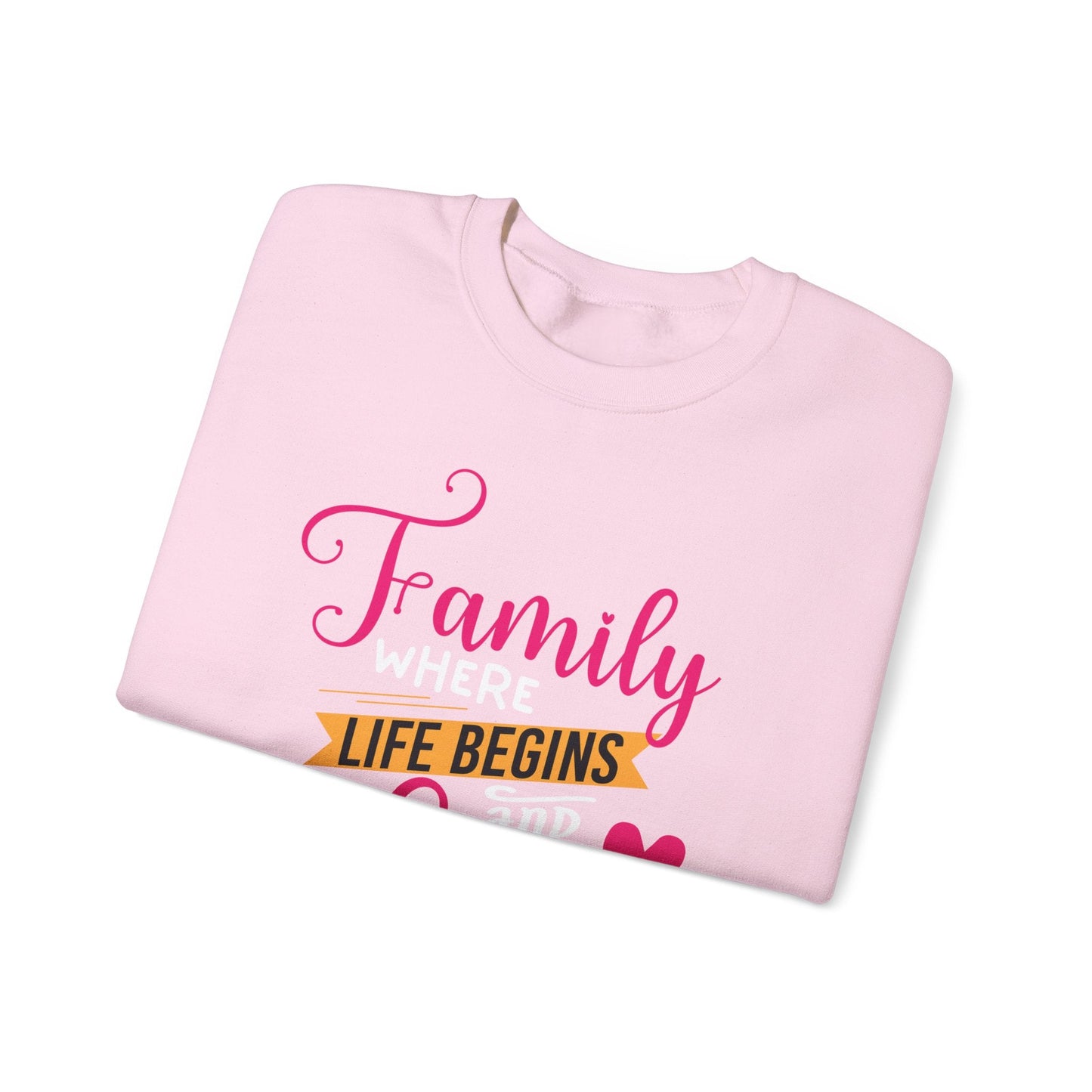 Ink and Charms Designs Sweatshirt Heavy Blend™ Crewneck Sweatshirt features family love