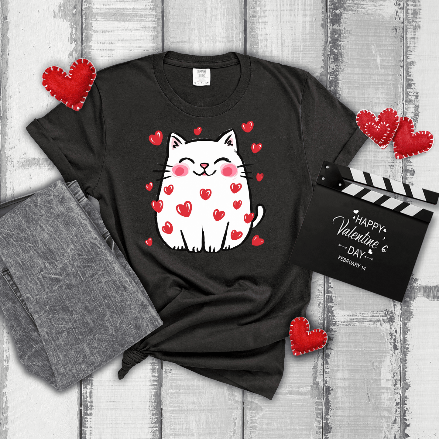 Ink and Charms Designs Sweatshirt 🐾❤️ Love is Purr-fect with Our Adorable Cat Design! ❤️🐾- T-shirt, Sweatshirt & Hoodie