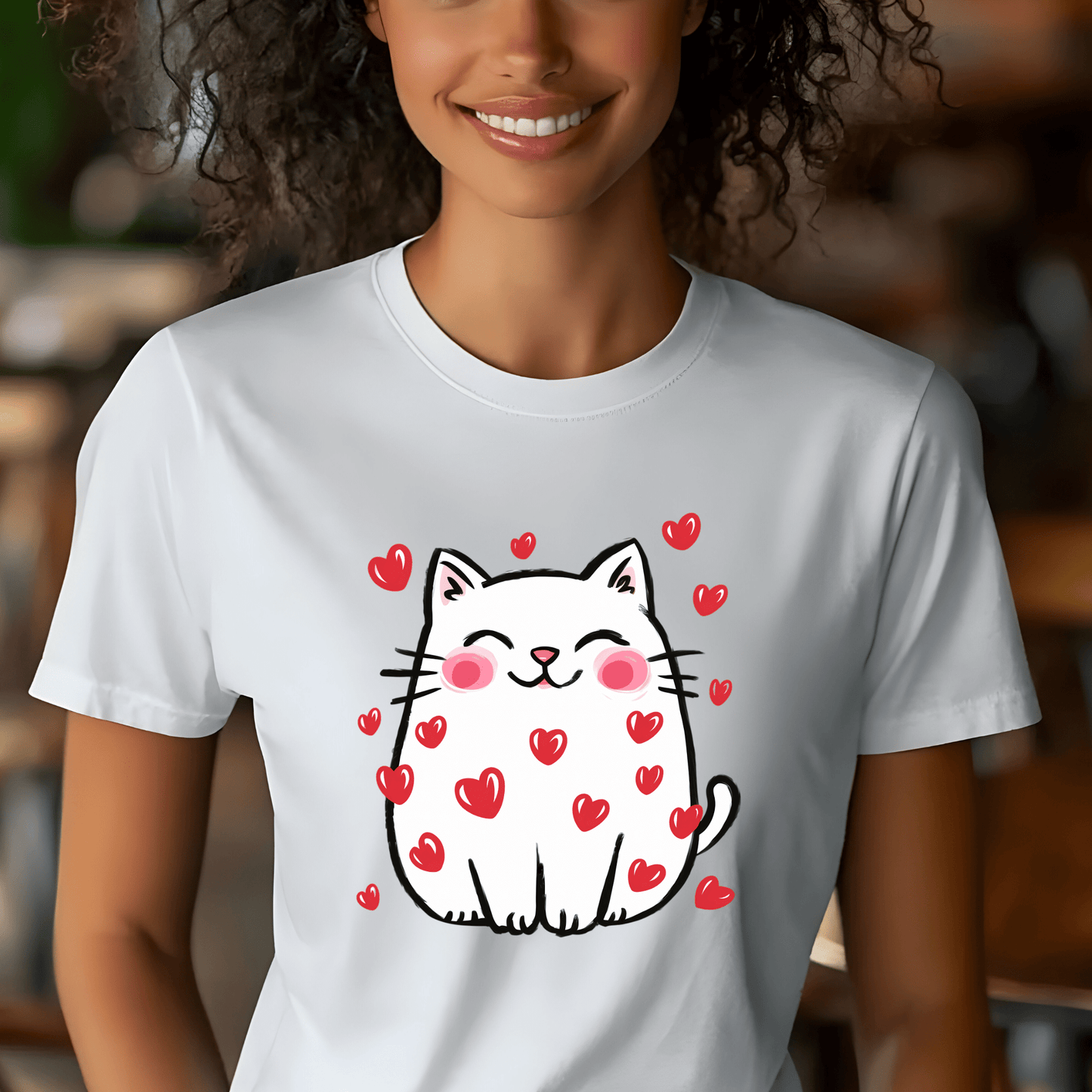 Ink and Charms Designs Sweatshirt 🐾❤️ Love is Purr-fect with Our Adorable Cat Design! ❤️🐾- T-shirt, Sweatshirt & Hoodie
