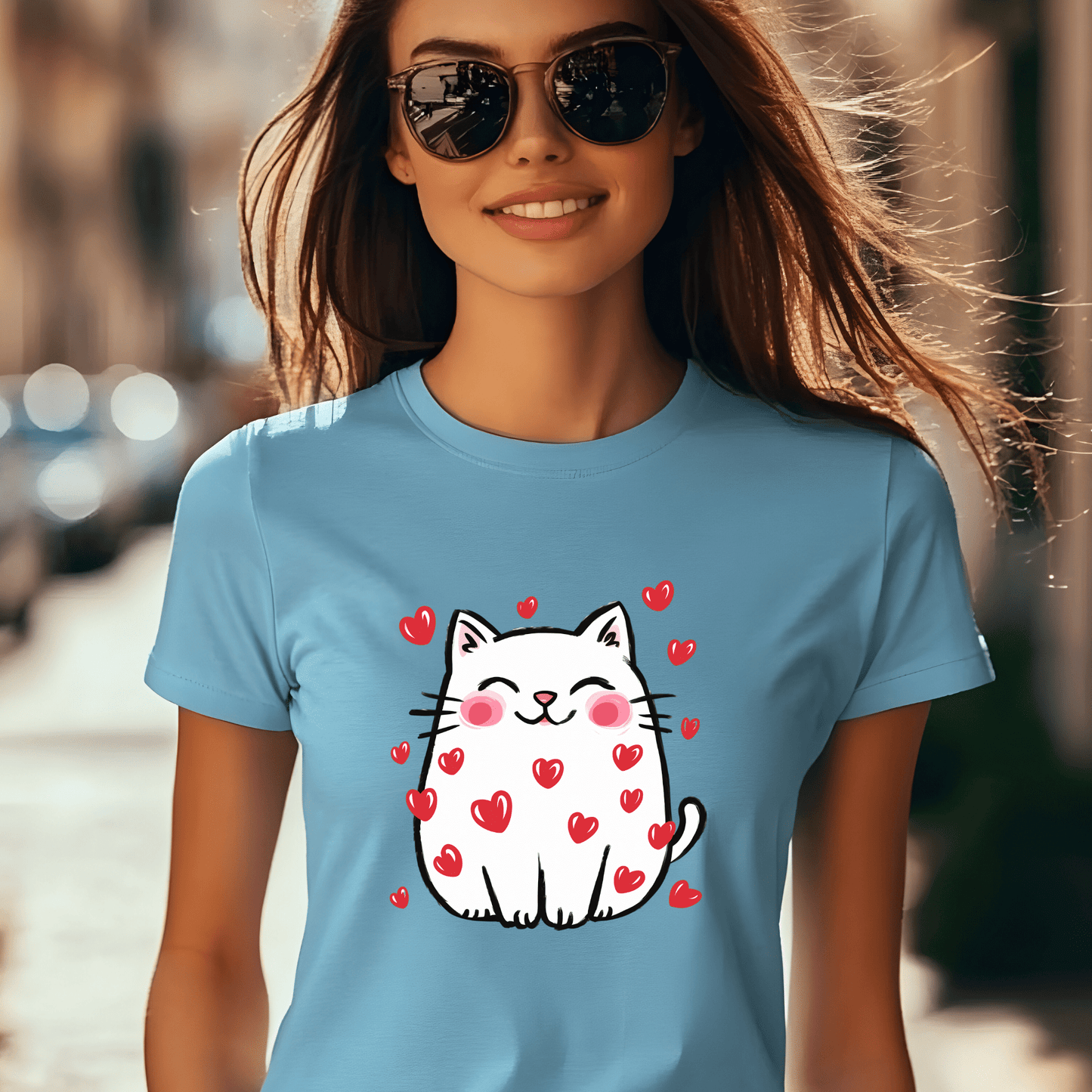 Ink and Charms Designs Sweatshirt 🐾❤️ Love is Purr-fect with Our Adorable Cat Design! ❤️🐾- T-shirt, Sweatshirt & Hoodie