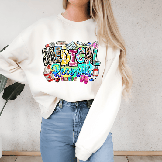Ink and Charms Designs Sweatshirt Medical Team Unisex Sweatshirt - Shine Bright Call Light Design