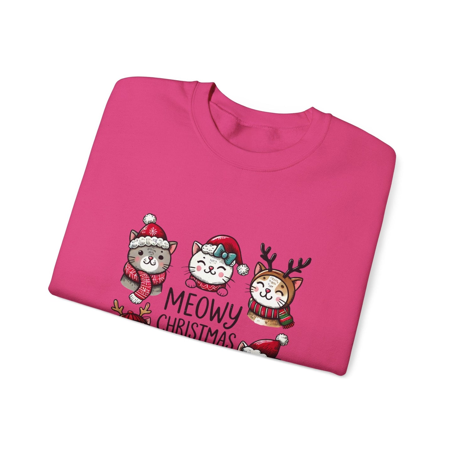 Ink and Charms Designs Sweatshirt Meowy Christmas Sweatshirt