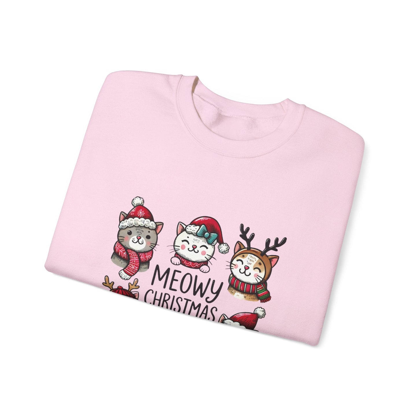 Ink and Charms Designs Sweatshirt Meowy Christmas Sweatshirt