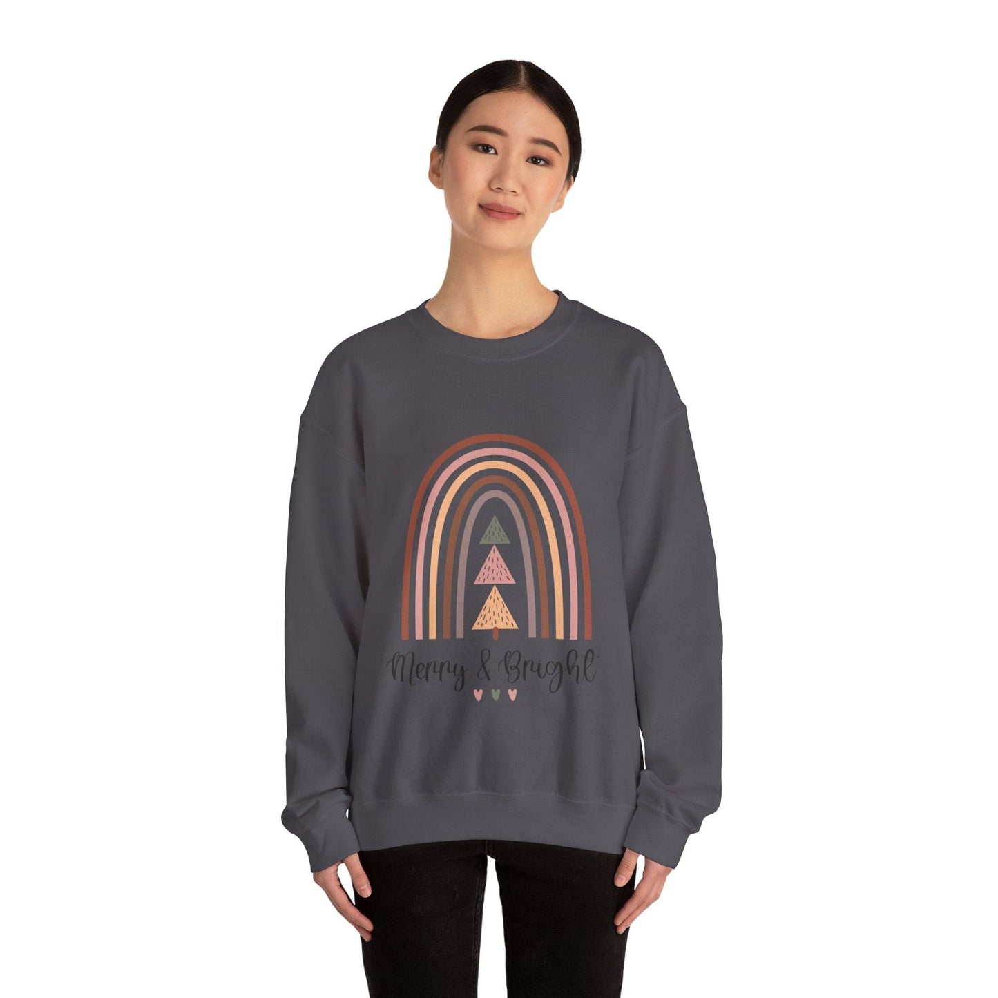 Ink and Charms Designs Sweatshirt Merry and bright Unisex Sweatshirt