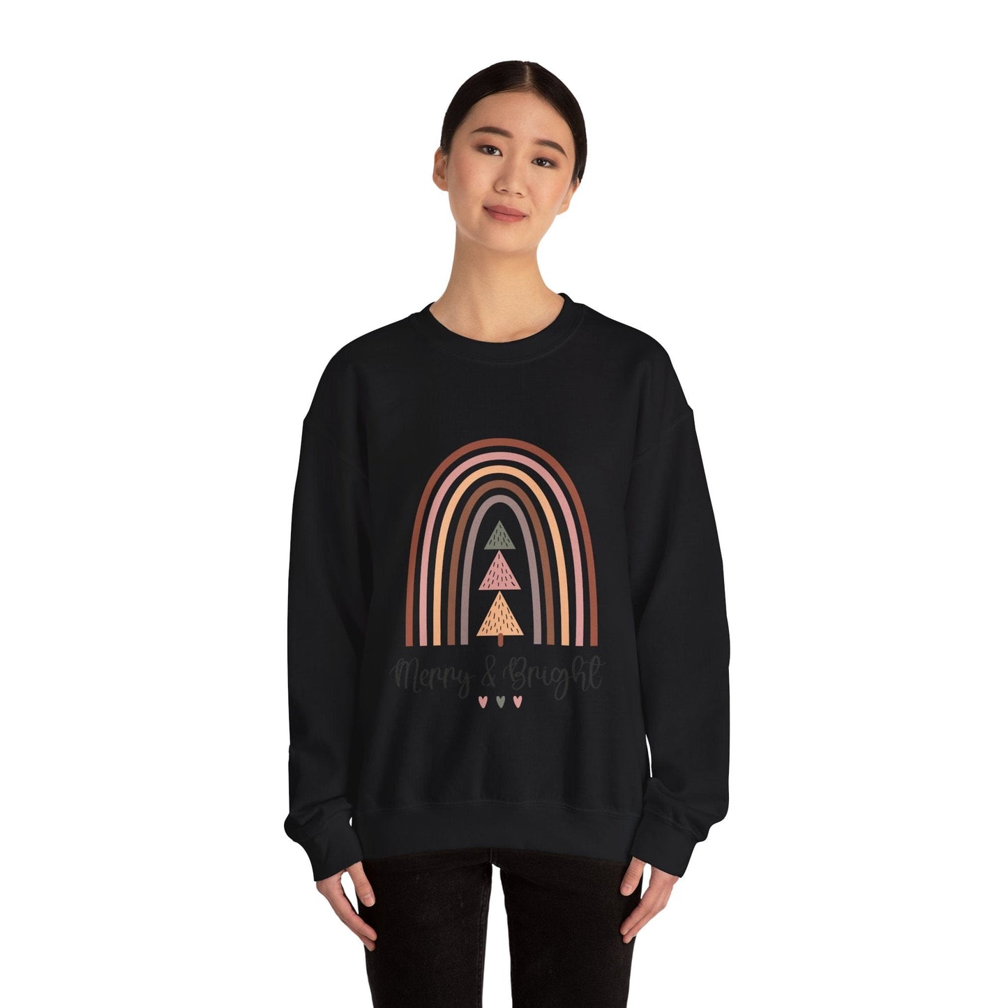 Ink and Charms Designs Sweatshirt Merry and bright Unisex Sweatshirt