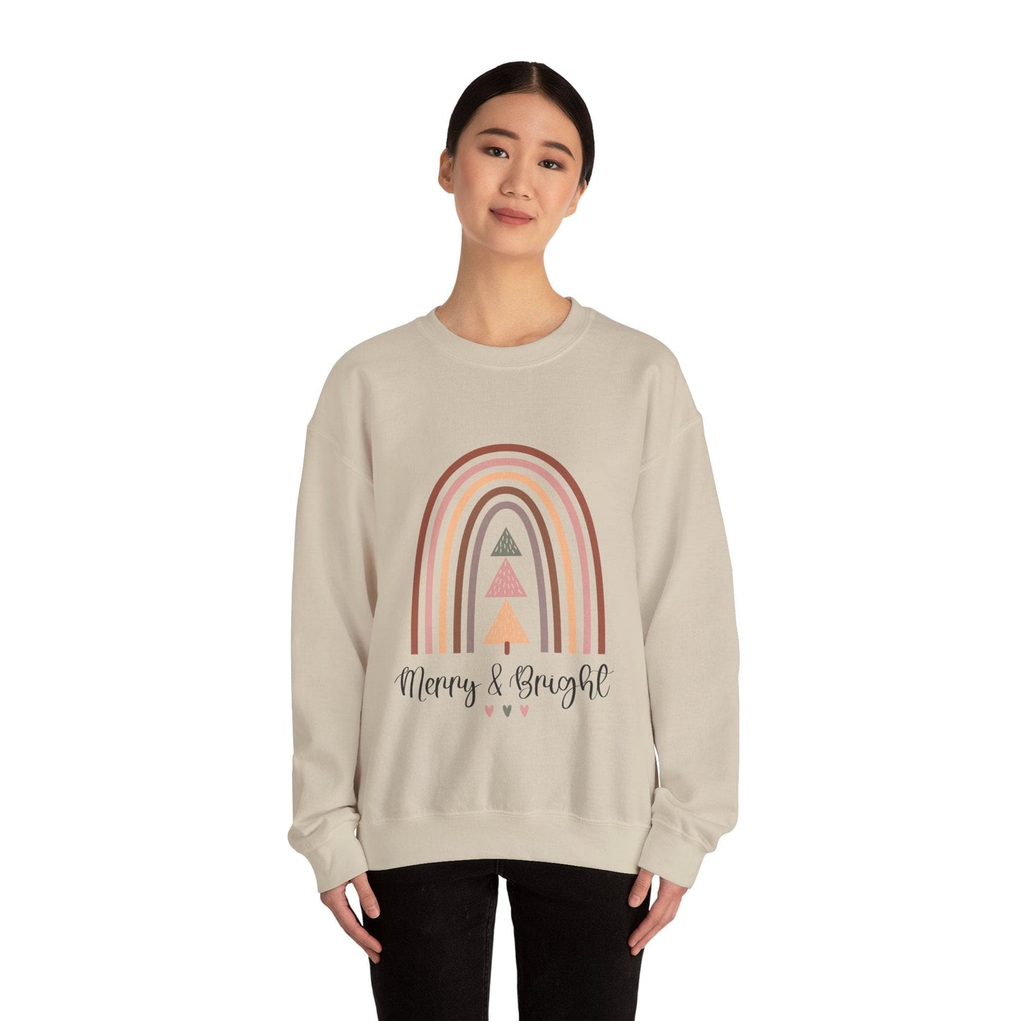 Ink and Charms Designs Sweatshirt Merry and bright Unisex Sweatshirt