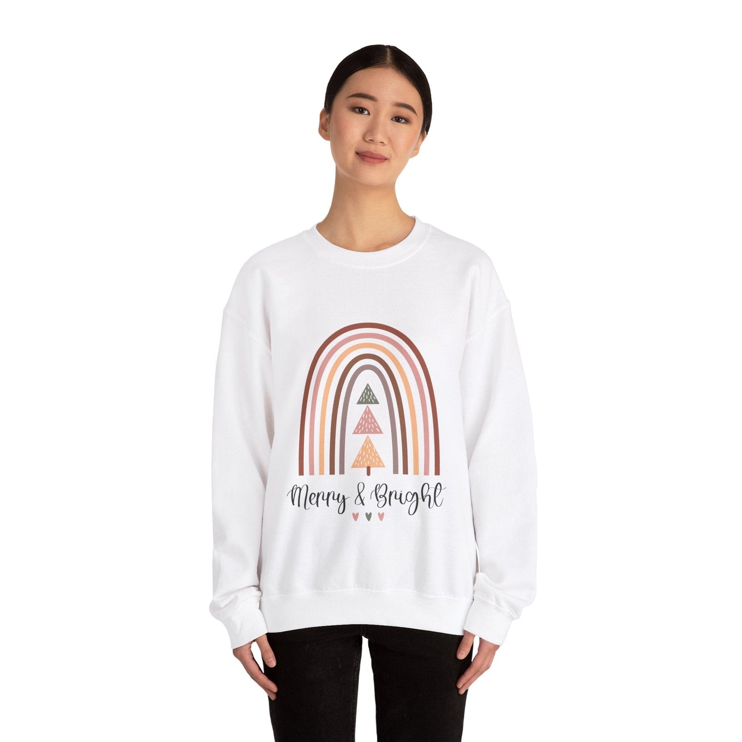 Ink and Charms Designs Sweatshirt Merry and bright Unisex Sweatshirt