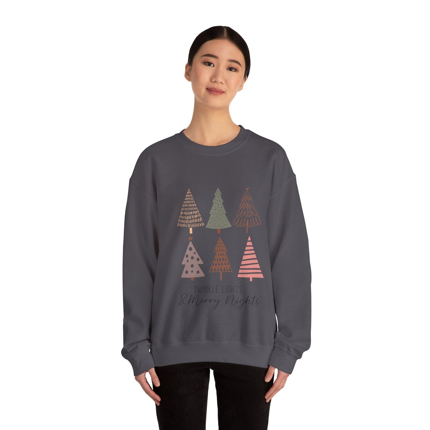 Ink and Charms Designs Sweatshirt Pastel color Christmas Unisex Sweatshirt