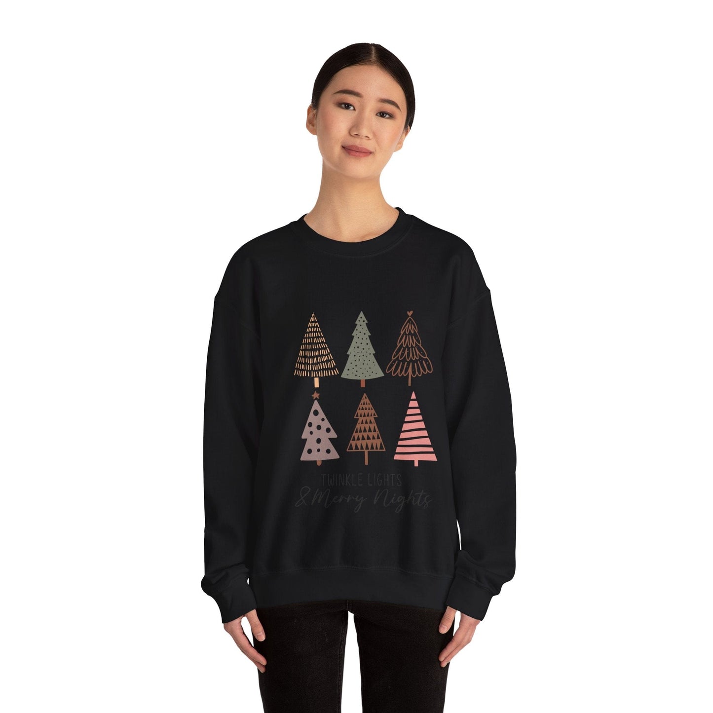 Ink and Charms Designs Sweatshirt Pastel color Christmas Unisex Sweatshirt