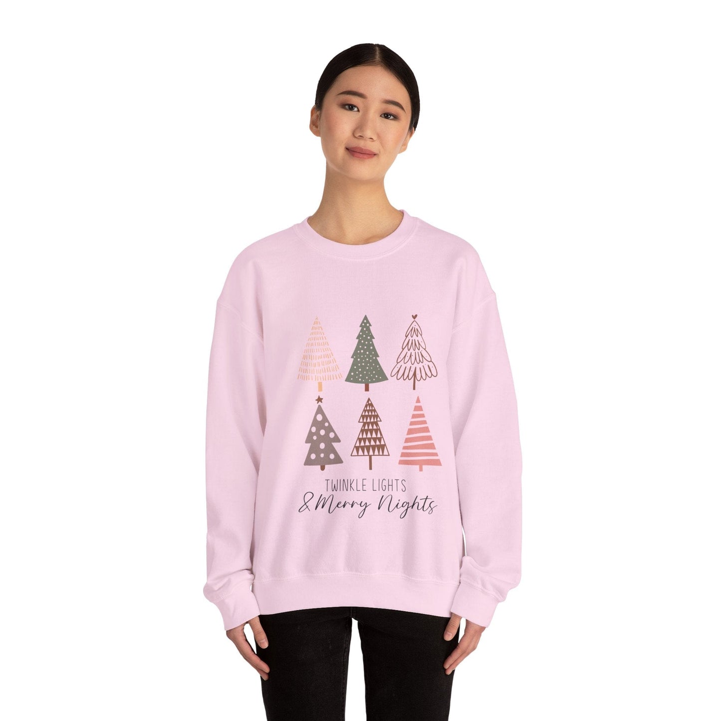 Ink and Charms Designs Sweatshirt Pastel color Christmas Unisex Sweatshirt