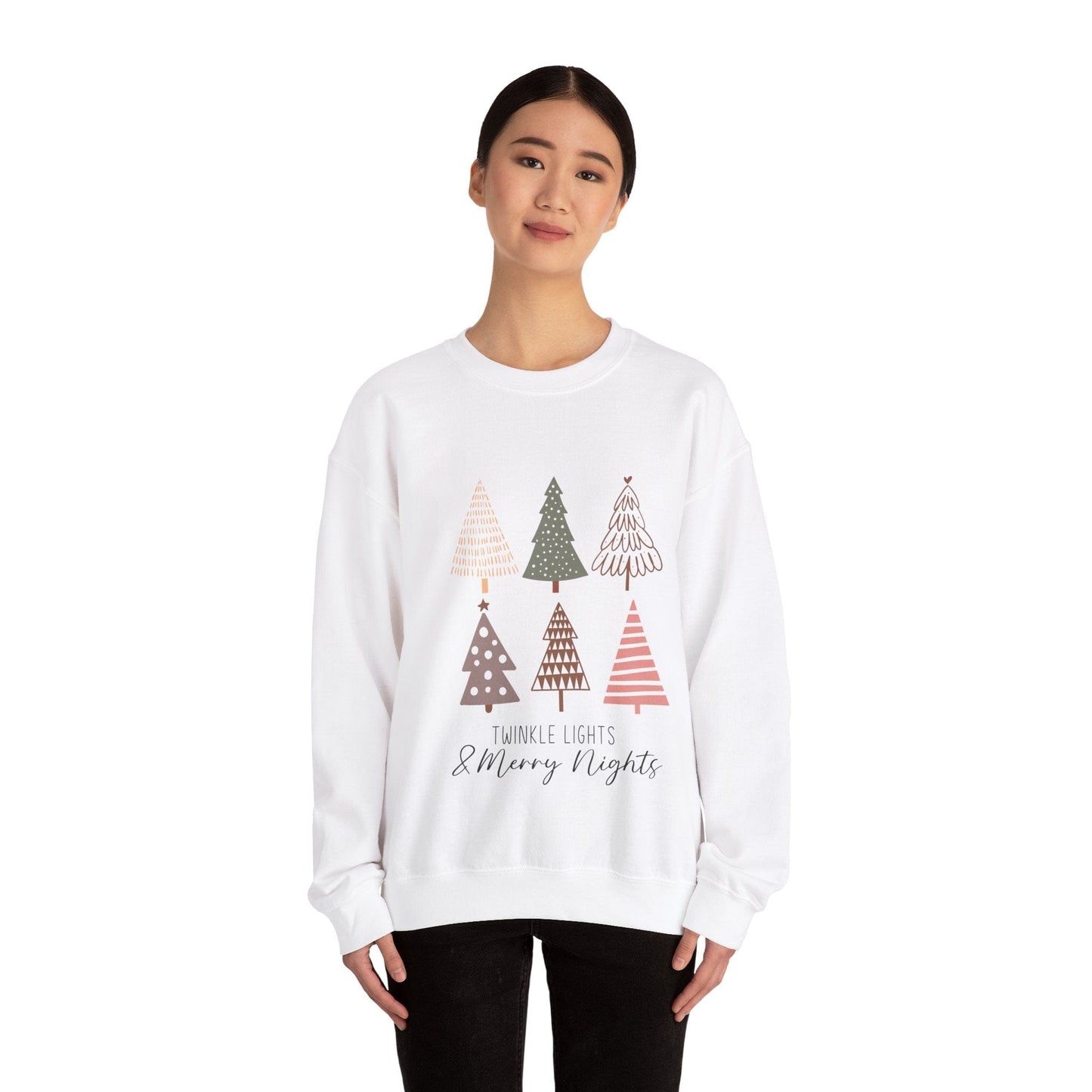 Ink and Charms Designs Sweatshirt Pastel color Christmas Unisex Sweatshirt