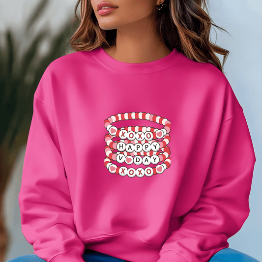 Ink and Charms Designs Sweatshirt Pink / S / Tshirt X.O.X.O Happy V Day Sweatshirts