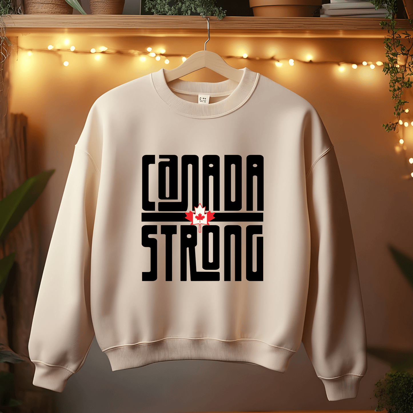 Ink and Charms Designs Sweatshirt Proudly Canadian Collection: CANADA STRONG - Wear Your Unwavering Support!