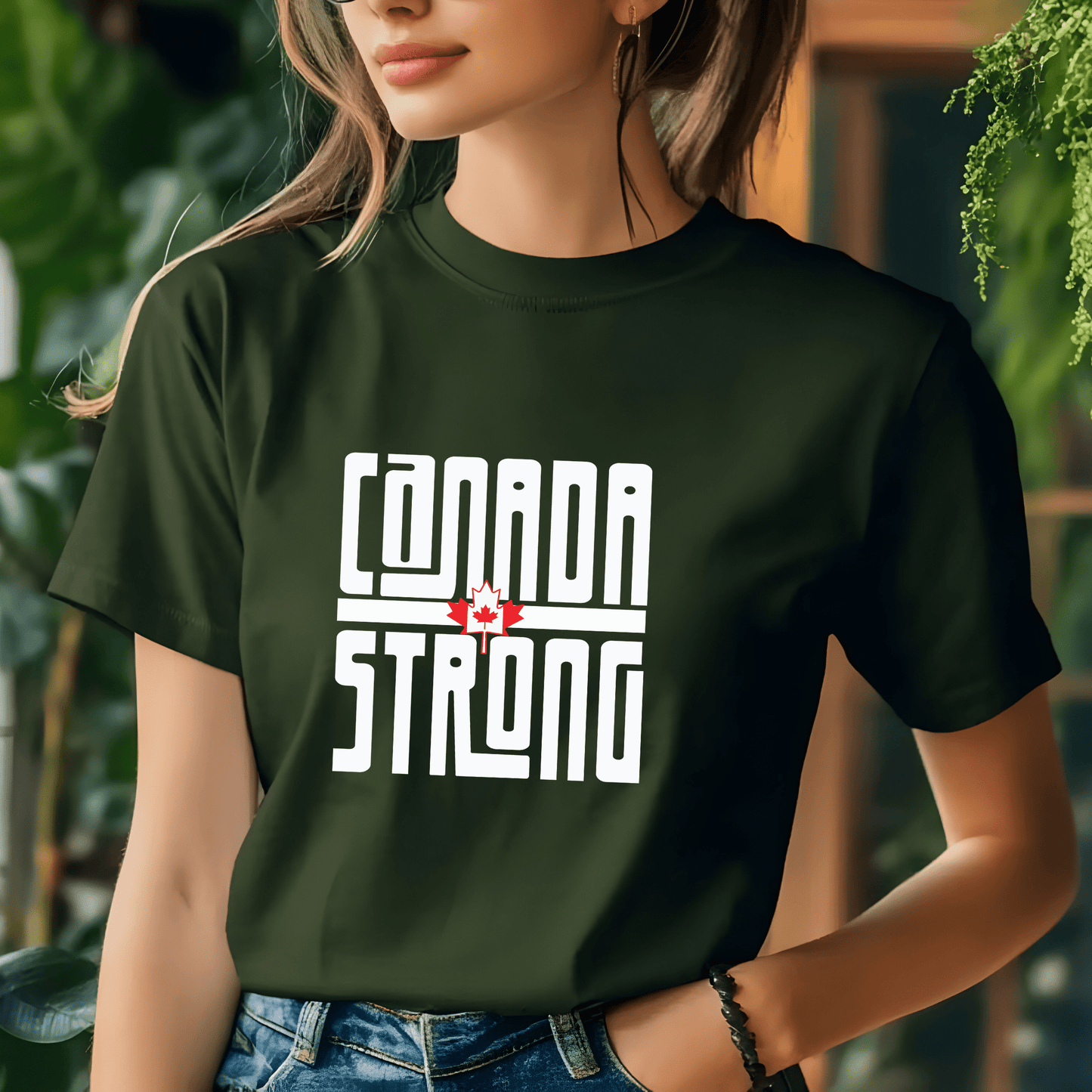 Ink and Charms Designs Sweatshirt Proudly Canadian Collection: CANADA STRONG - Wear Your Unwavering Support!